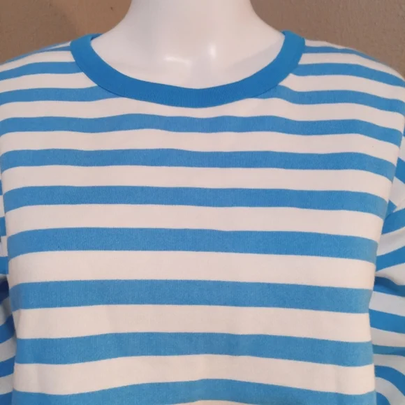 NWT Draper James  Striped Sweatshirt - Picture 2 of 6